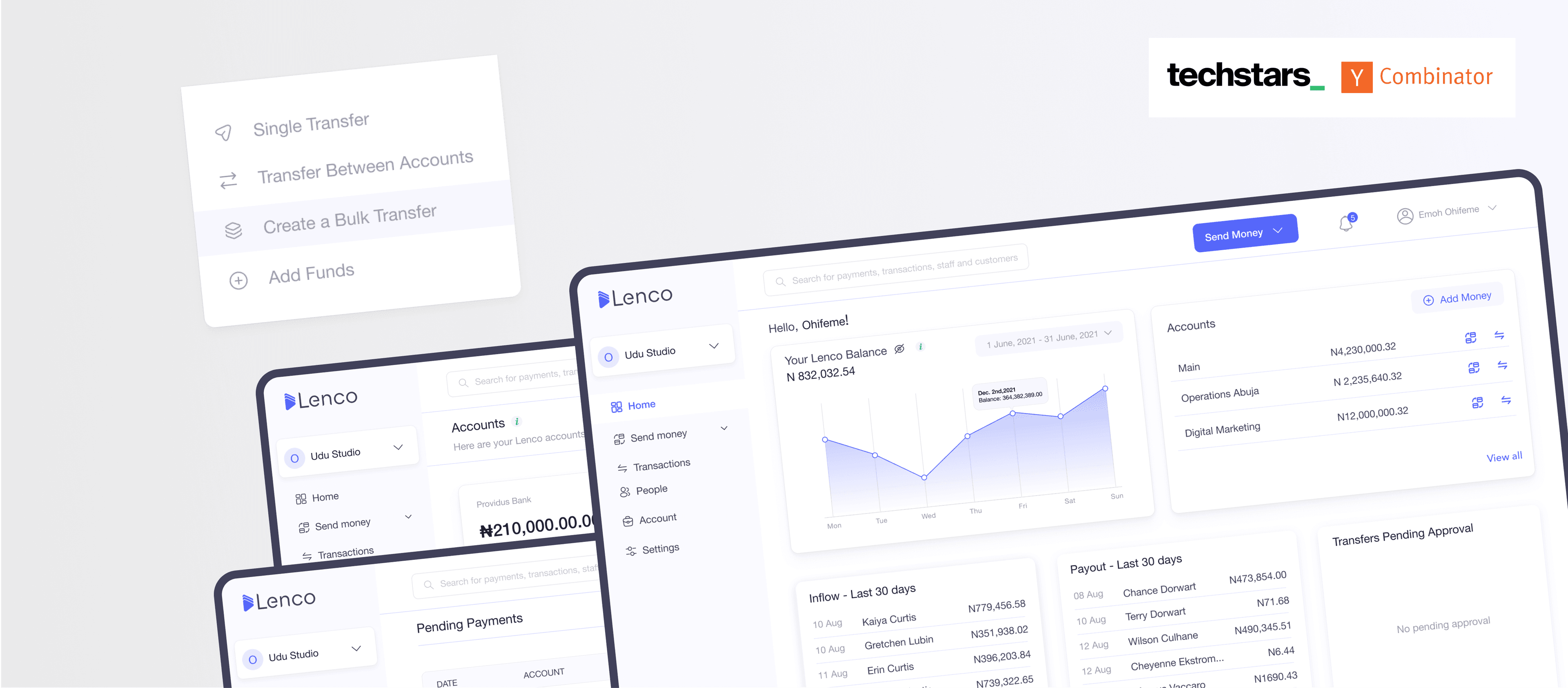 lenco dashboards with tech stars